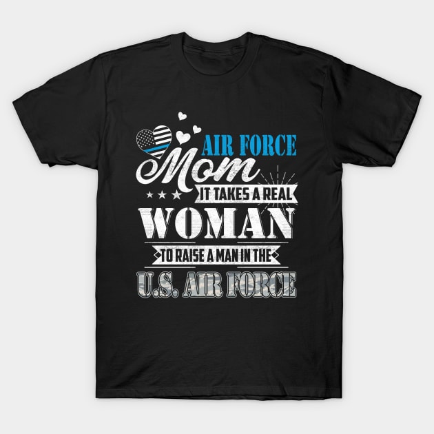 Proud Mom U.S. Air Force - USAF Air Force Family Gift T-Shirt by Otis Patrick